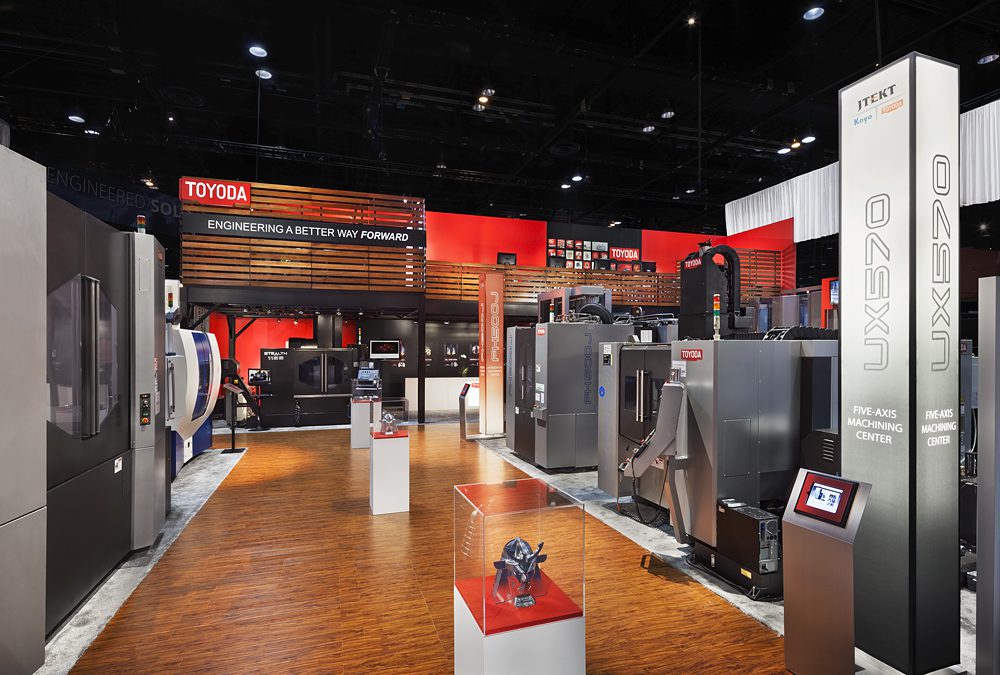 Toyoda's trade show exhibit