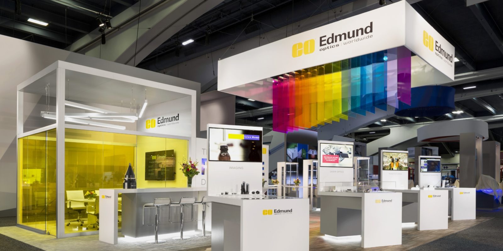 Edmund Optical trade show booth display