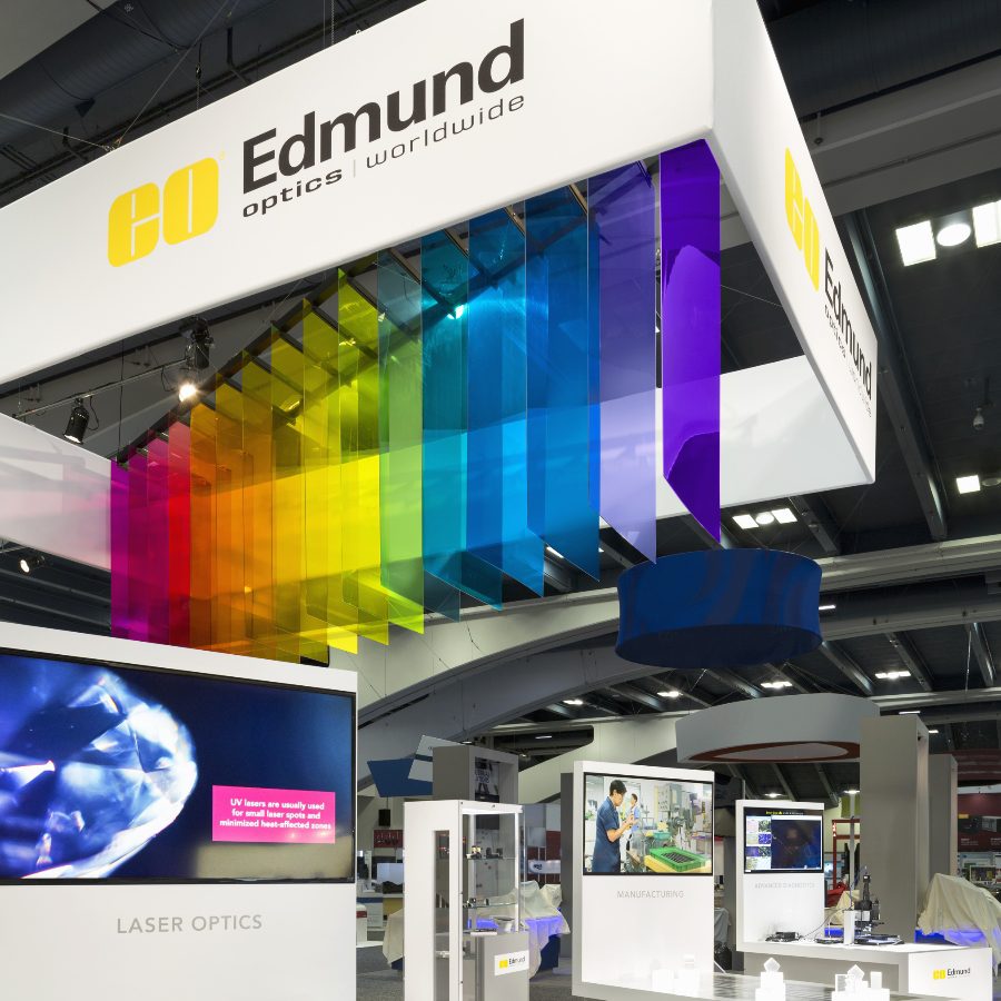 900x900 Edmund Optics trade show display