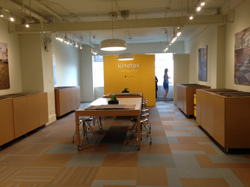 J+J Kinetex showroom at NeoCon 2013