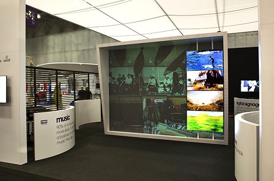 Mood Media's 2012 NRF custom exhibit.