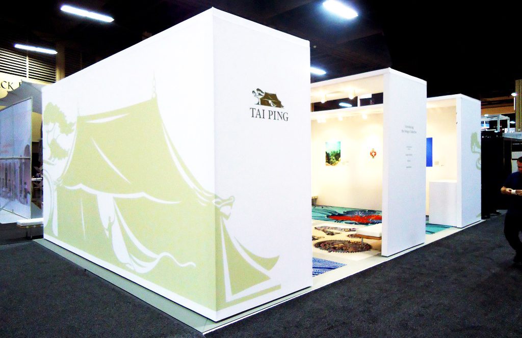 Tai Ping's SEG fabric trade show exhibit