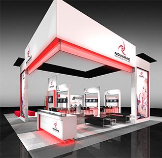 Digital rendering for Novarad's exhibit at RSNA 2012
