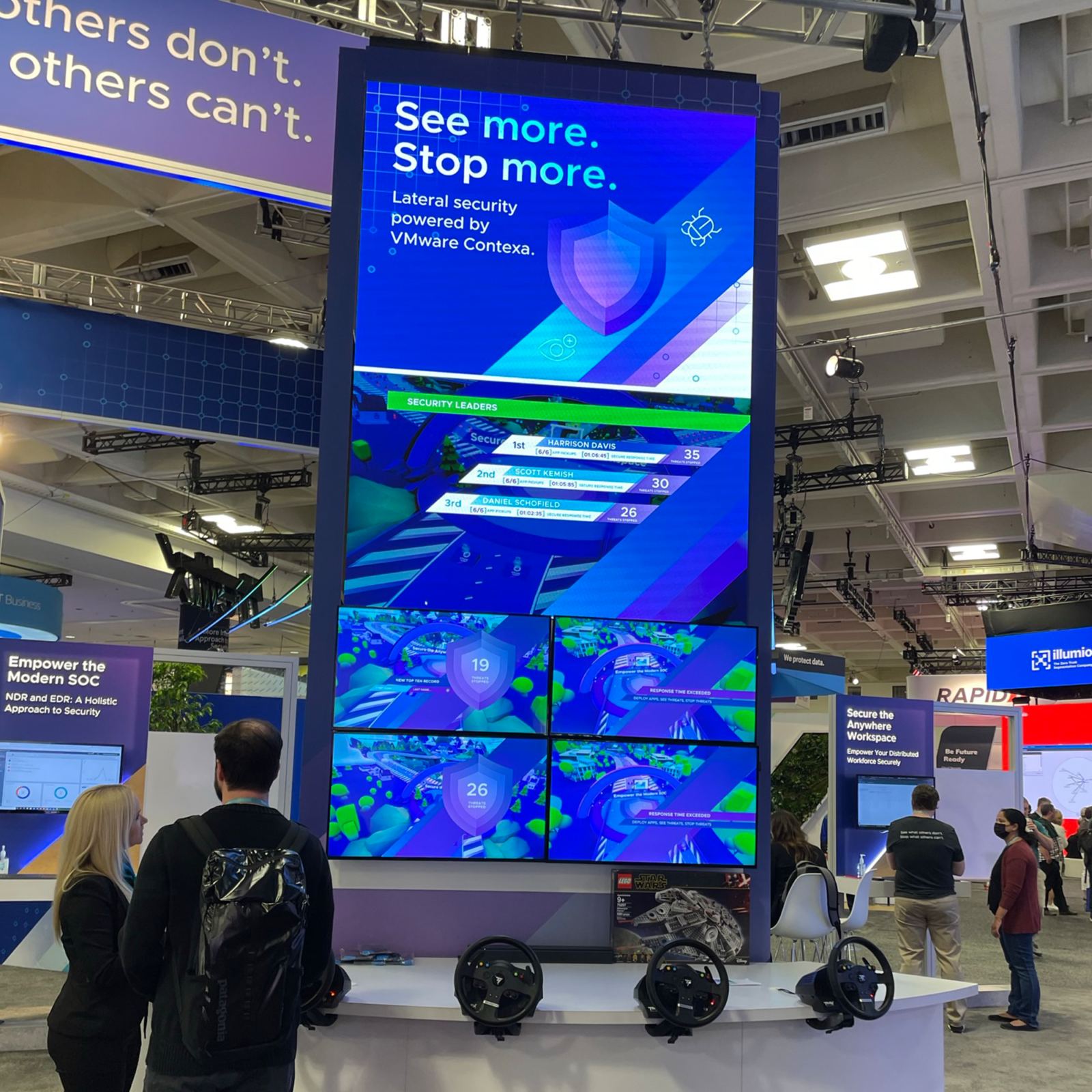 VMware's driving simulator at RSA 2022