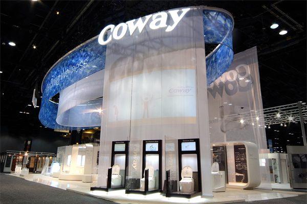 Coway Hanging Sign Booth