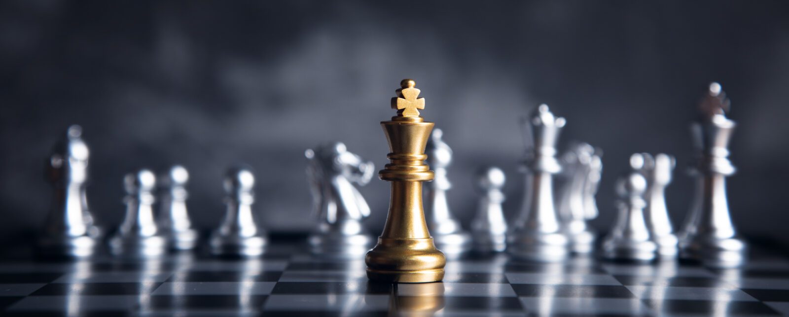 chess board game competition business concept