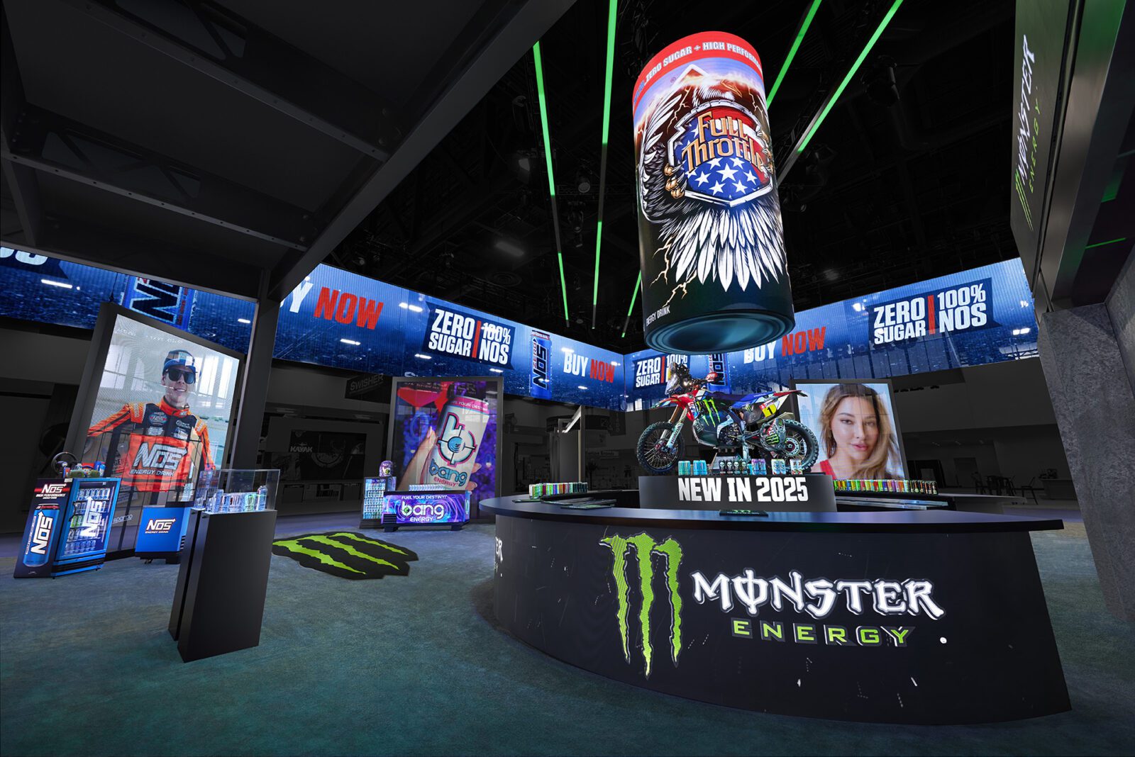 Monster Energy Award Winning Trade Show Exhibit Design