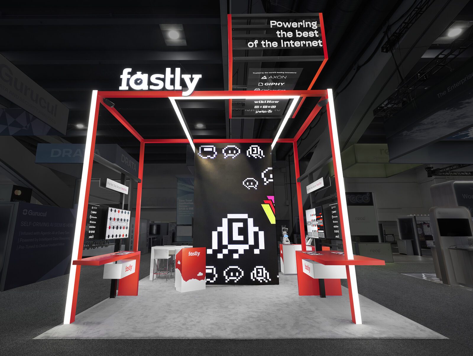 RSA Trade Show Exhibit Designed by EDE for Fastly, a leading tech company