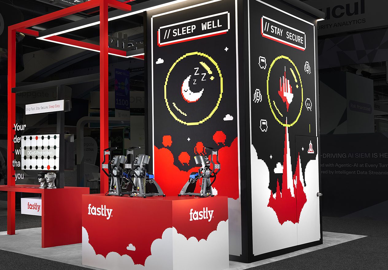 A unique and impactful trade show exhibit giveaway for Fastly at RSA